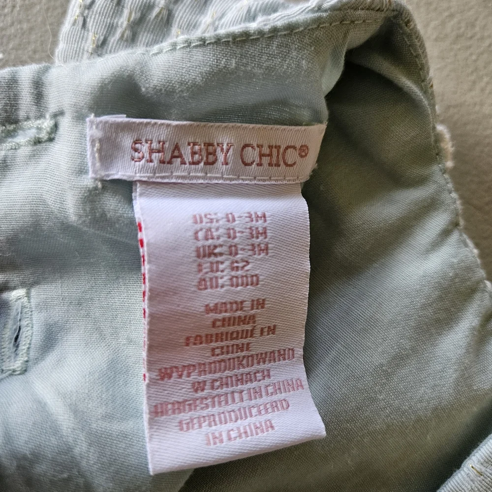 Shabby Chic Baby Girl Romper